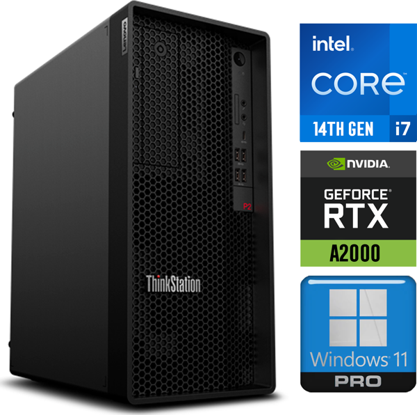 Lenovo DWS ThinkStation P2 i7-14700 128GB 4TB SSD 12 GB RTX A2000 W11P 30FR003TTR 007 - Image 1