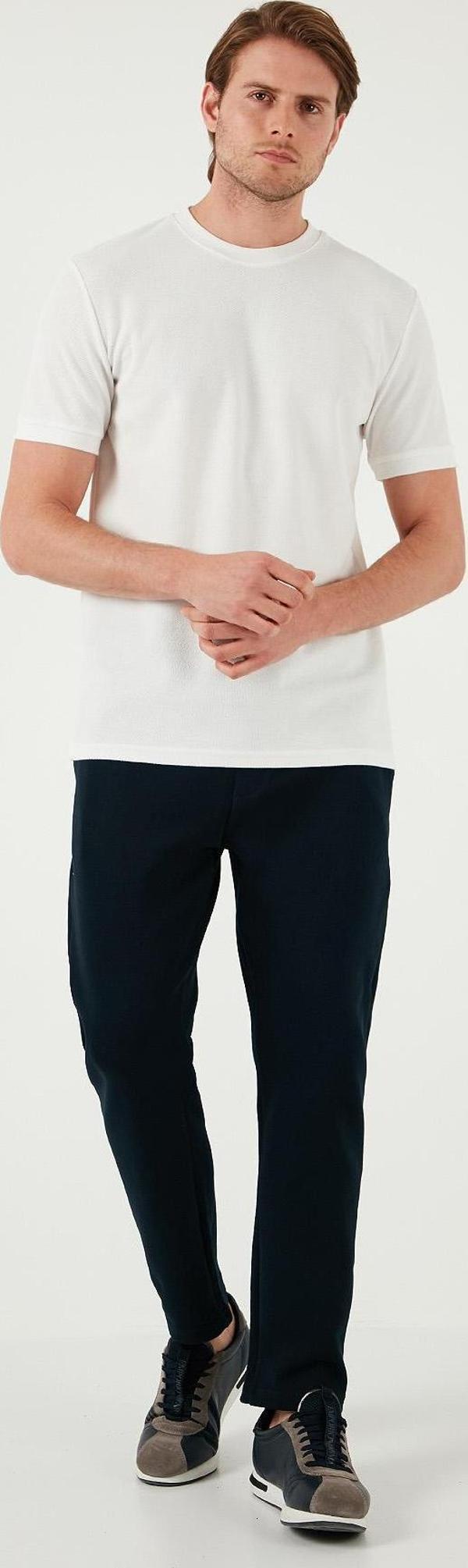 Buratti Pamuklu Regular Fit Normal Bel Düz Paça Erkek Pantolon 5908059 İNDİGO - Image 1