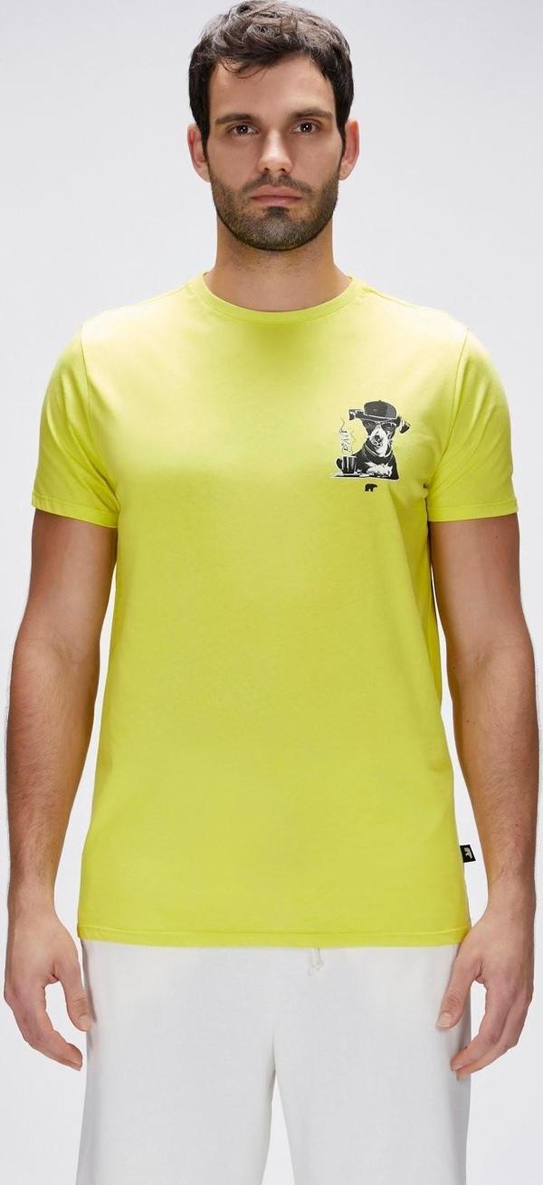 Bad Bear Duggie Yeşil Erkek Baskılı Tişört - Image 1