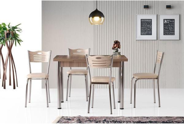 SMART MASA VE SMART SANDALYE TAKIMI, CORDOBA KROM, 110x70 - Image 1
