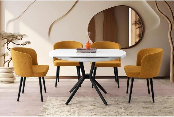 Tali̇n Masa, Arel Sandalye, Beyaz, 120x70 - Image 1