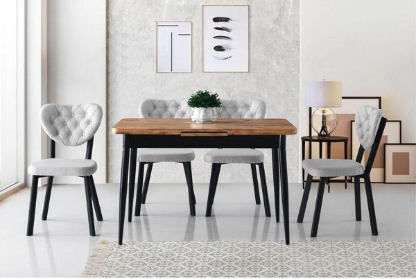 AY MASA, RİVONE SANDALYE, ATLANTİK ÇAM, 120x70 - Image 1