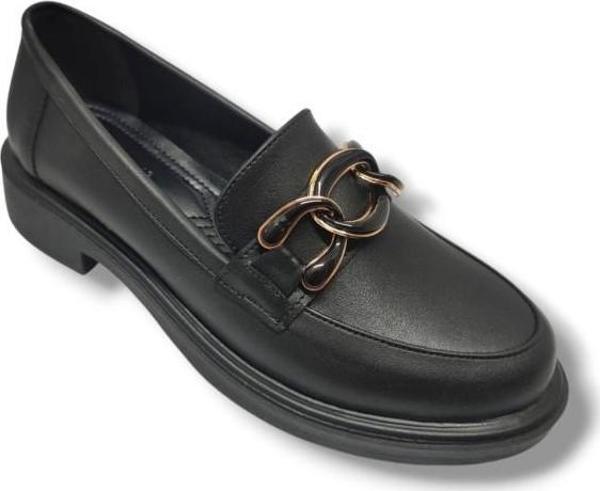 Fancy 125-25 Deri Anatomik Halka Zincirli Casual Kadın Ayakkabı - Image 1