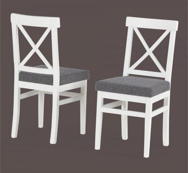 ÇAPRAZ DÖŞEMELİ SANDALYE EKRU GRİ - Image 1