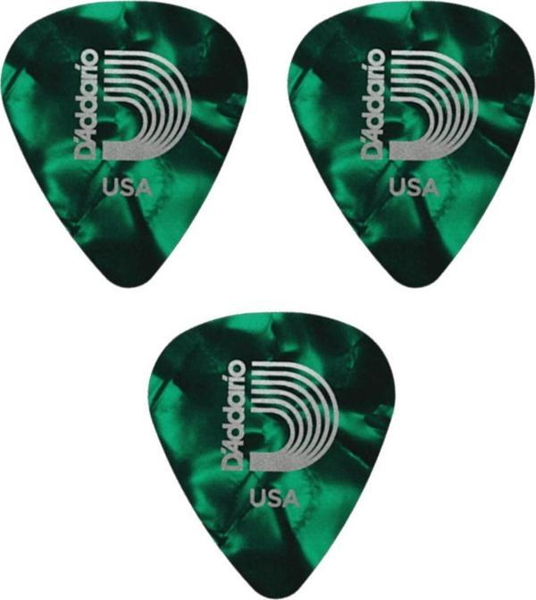1CAP4-GR 3 Adet Gitar Pena 0.70 mm Yeşil Medium - Image 1