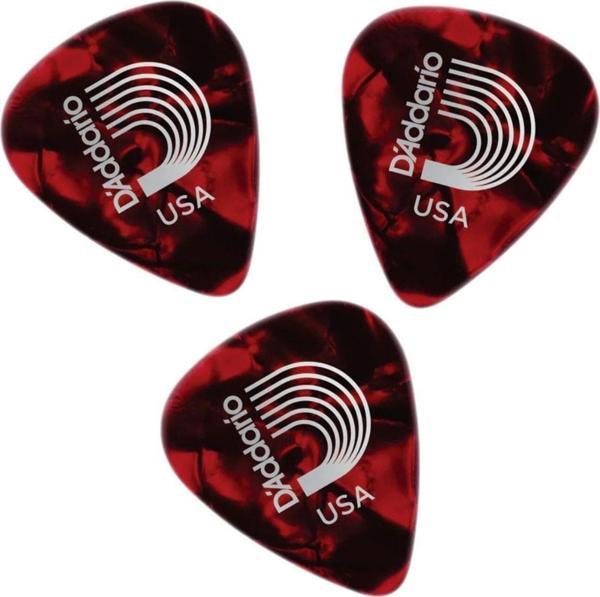 1CAP4-RD 3 Adet Gitar Pena 0.70 mm Kırmızı Medium - Image 1