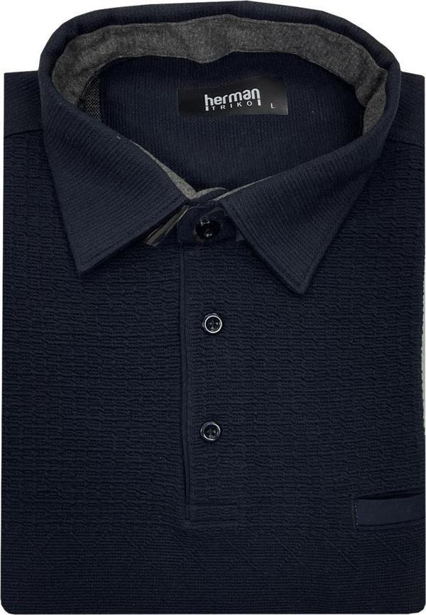 Regular Fit Erkek Gömlek Yaka Selanik Kazak-7131 - Image 1