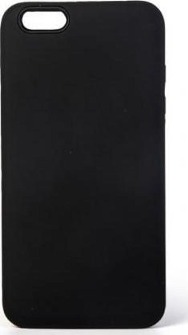 iPhone 6/6S ile Uyumlu Rubber Kılıf Siyah - Image 1