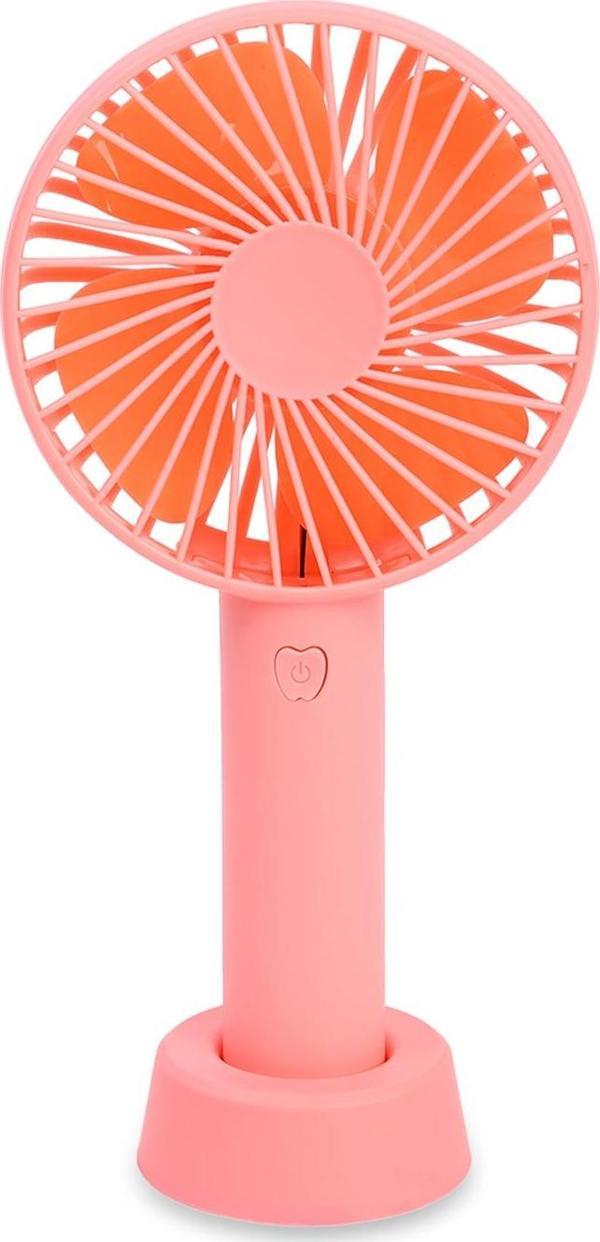 Kumtel Şarj Edilebilir Mini El Fanı Pembe HFF-03 - Image 1