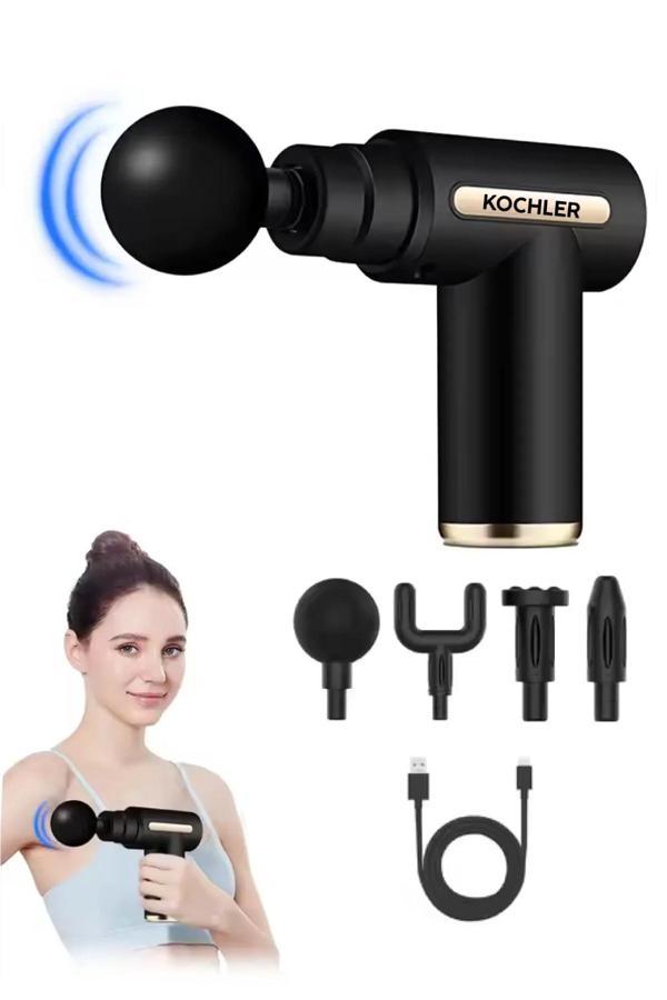 Darbeli Titreşimli Şarjlı Sporcu Masaj Tabancası Masaj Aleti Kas Rahatlatıcı Egzersiz Aleti - Image 1