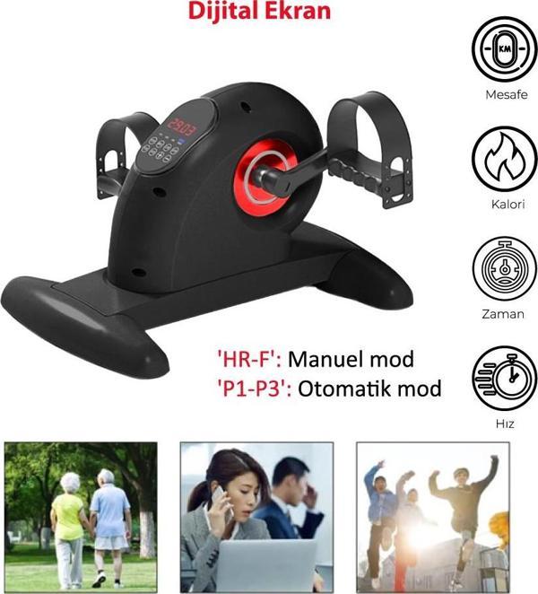 Mini El Ve Ayak Egzersiz Bisikleti Dijital Göstergeli Eliptik Kondisyon Bisikleti - Image 1