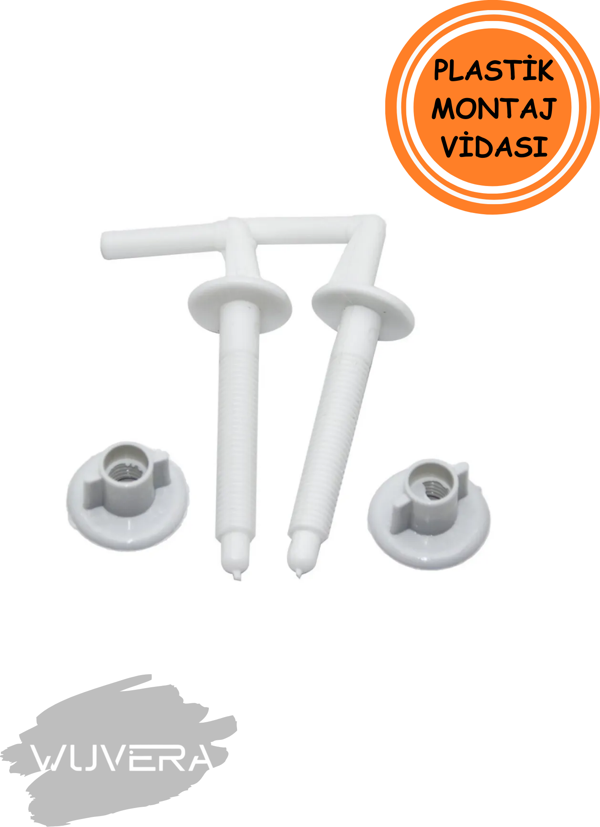 Wuvera Plastik Klozet Kapağı Montaj Vida Takımı – Pratik ve Dayanıklı Montaj Çözümü - Image 1