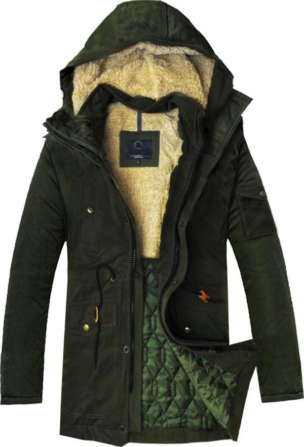 Alaska The Last Frontier Slim Fit Kalın Kürklü Parka Kaban - Image 1