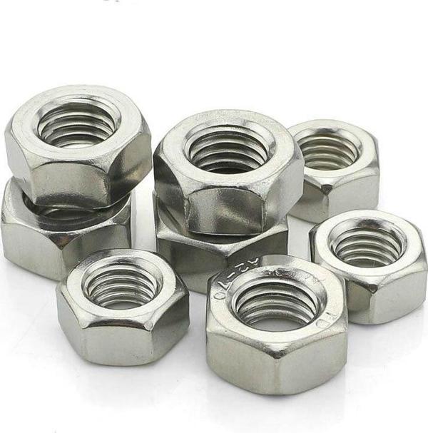 Ayaz M10 Çelik Somun Paslanmaz İnox 50 Adet A2-304 - Image 1