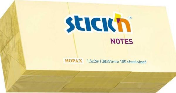 Gıpta Yapışkanlı Not Kağıdı 35X51 Mm Sarı 100 Yaprak 12 Li 4-2153000-5001 (1 Paket 12 Adet) - Image 1
