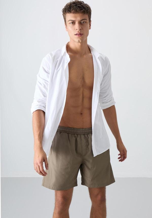 Camel Hızlı Kuruyan Standart Fit Erkek Deniz Şortu - 81237 - Image 1