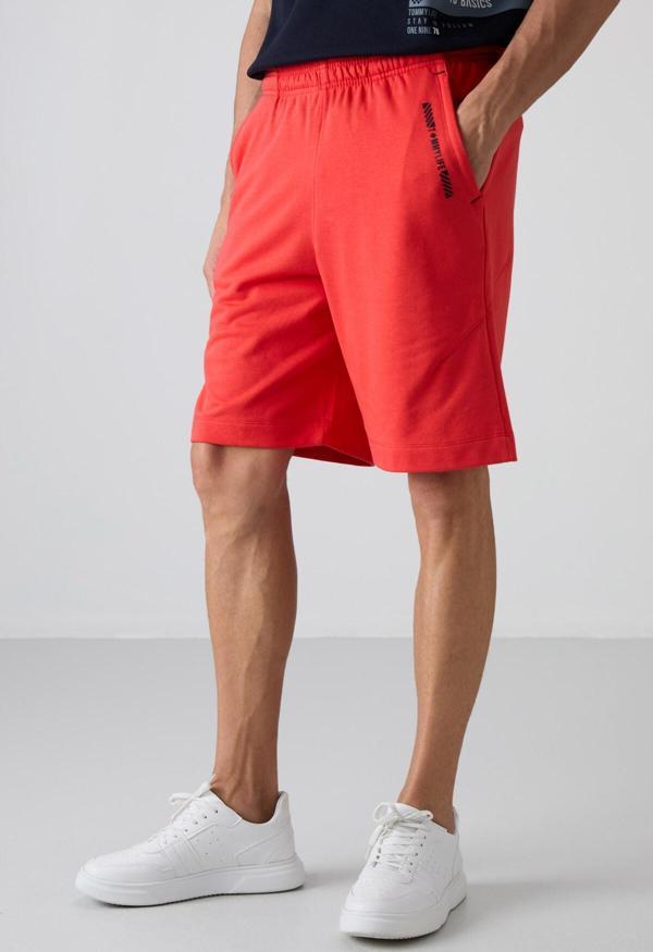 Fiesta Pamuklu Kalın Yumuşak Dokulu Comfort Fit Baskılı Erkek Şort - 81263 - Image 1