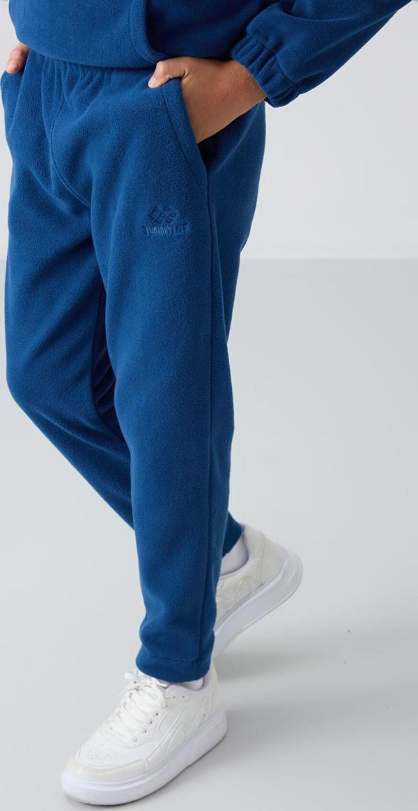 Parlament Kalın Yumuşak Dokulu Standart Fit Nakışlı Polar Erkek Çocuk Eşofman Alt - 11219 - Image 1