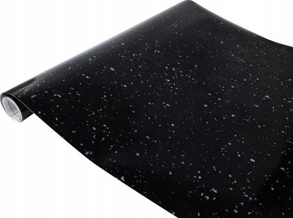 D-c-fix 349-8297 Parlak Siyah Granit Desen Yapışkanlı Folyo (67,5cm x 1mt) - Image 1