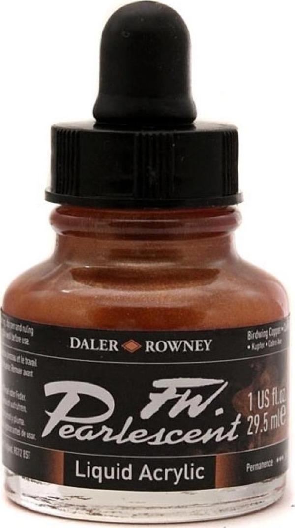DR FW Pearlescent Akrilik Mürekkebi 29.5ml - Birdwing Copper 111 - Image 1
