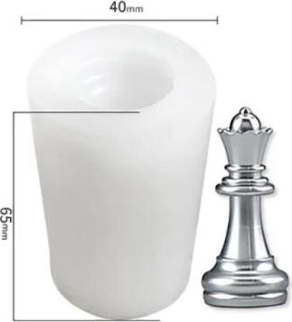 Epoksi Silikon Kalıp Satranç Figürü 40x65mm - Vezir (383) - Image 1