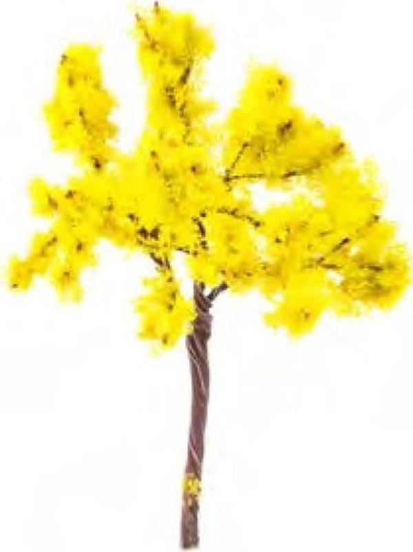 Jordania Maket Metal Ağaç 1/50 - Açık Yeşil 11cm - Image 1