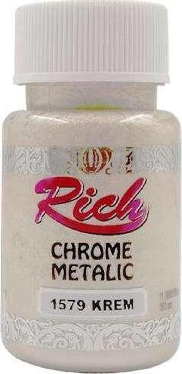 Rich Chrome Metallic Boya 50cc - Krem - Image 1
