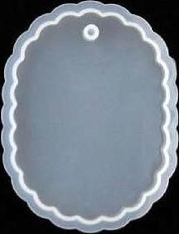 Epoksi Silikon Kalıp - Elips Kolye Ucu 8x6cm (130) - Image 1