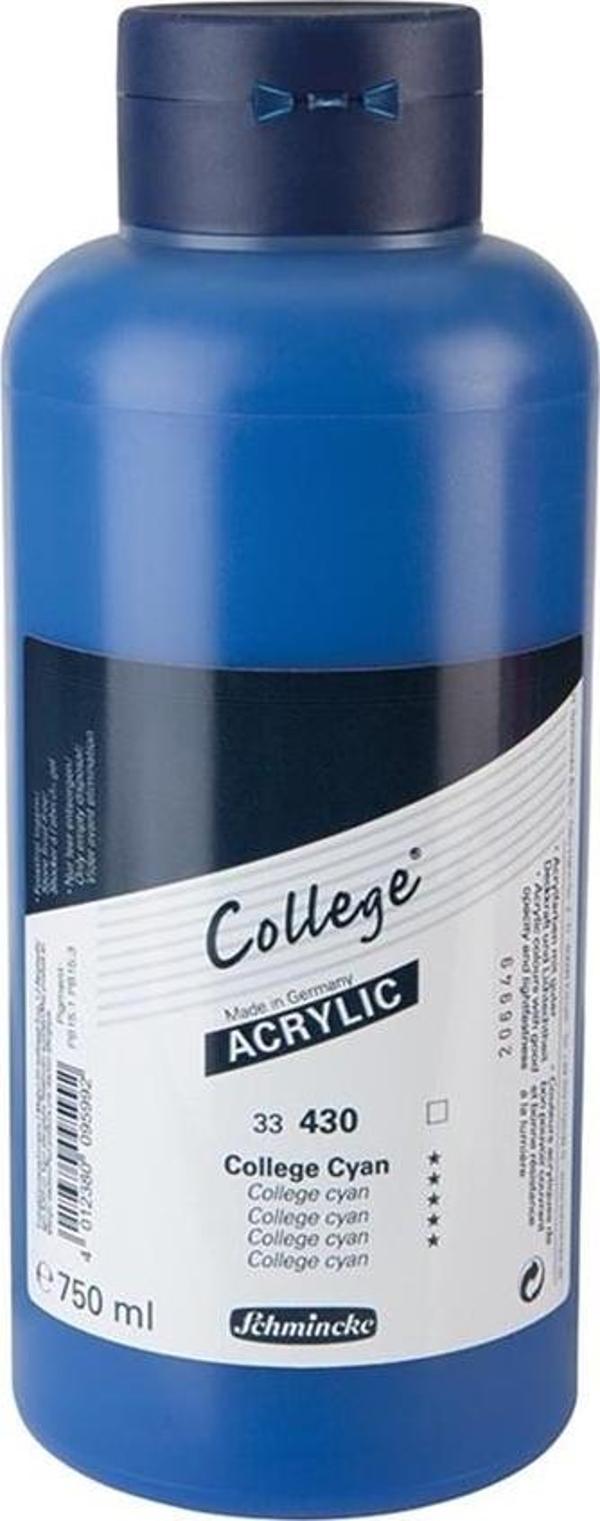 Schmincke College Akrilik Boya 750ml - 430 College Cyan - Image 1