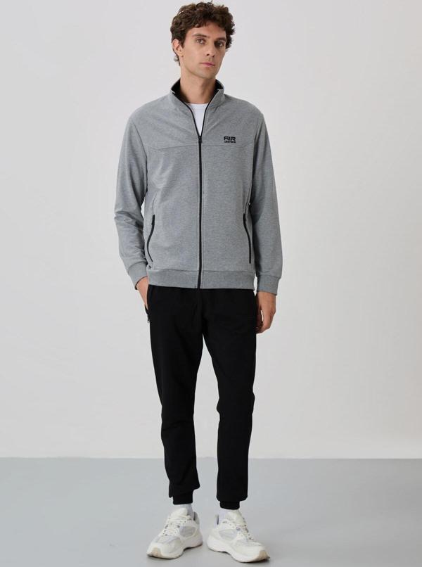 Anton Gri Melanj - Siyah Jogger Eşofman Takım - 85178 - Image 1