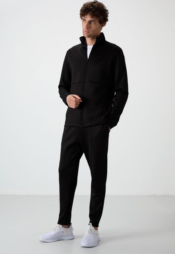 Bran Siyah Scuba Kumaş Erkek Eşofman Takım - 85199 - Image 1