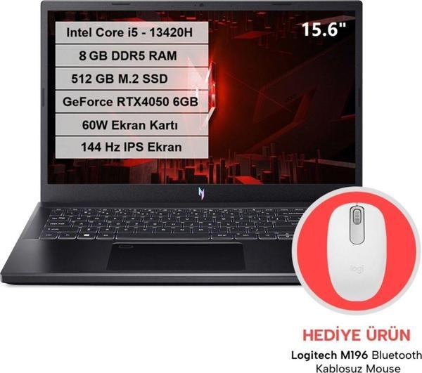 Acer ANV15-51 NH.QNBEY.001 i5-13420H RTX4050 8GB 512GB Linux - Image 1