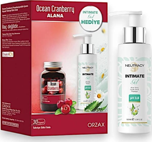 Ocean Cranberry 30 Kapsül + Neutracy İntim Jel Hediyeli 8697595874172 - Image 1