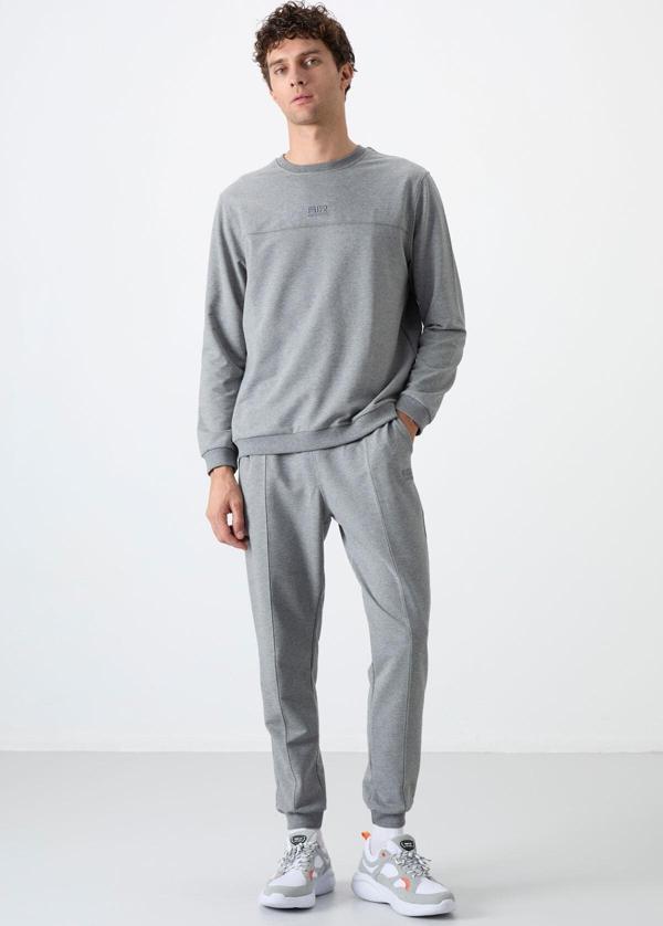 Keith Gri Melanj Basic Erkek Eşofman Takım - 85231 - Image 1