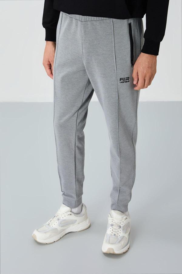 Darian Gri Melanj Jogger Erkek Eşofman Alt - 82113 - Image 1
