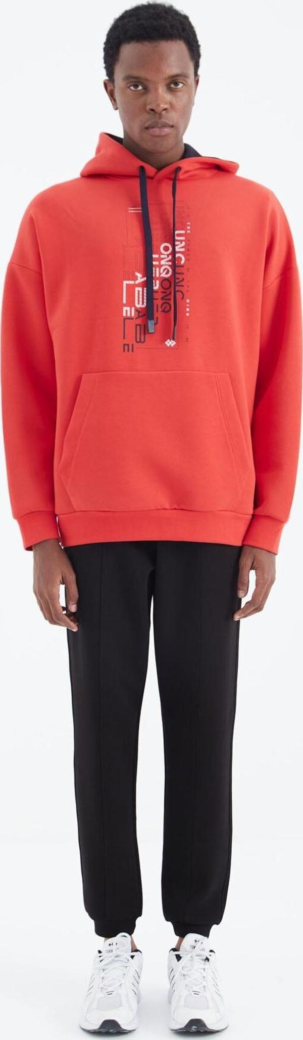 Siyah  Bağcıklı Ön Dikiş Detaylı  Standart  Kalıp Erkek Eşofman Alt - 84994 - Image 1