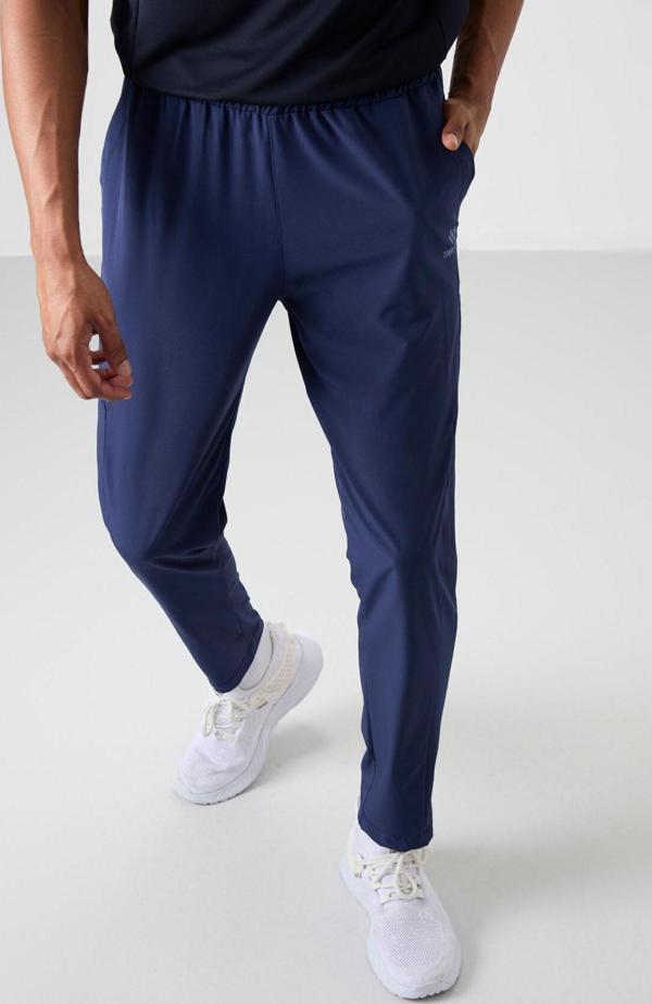 İndigo Polyester İnce Yumuşak Comfort Fit Erkek Eşofman Alt - 82119 - Image 1