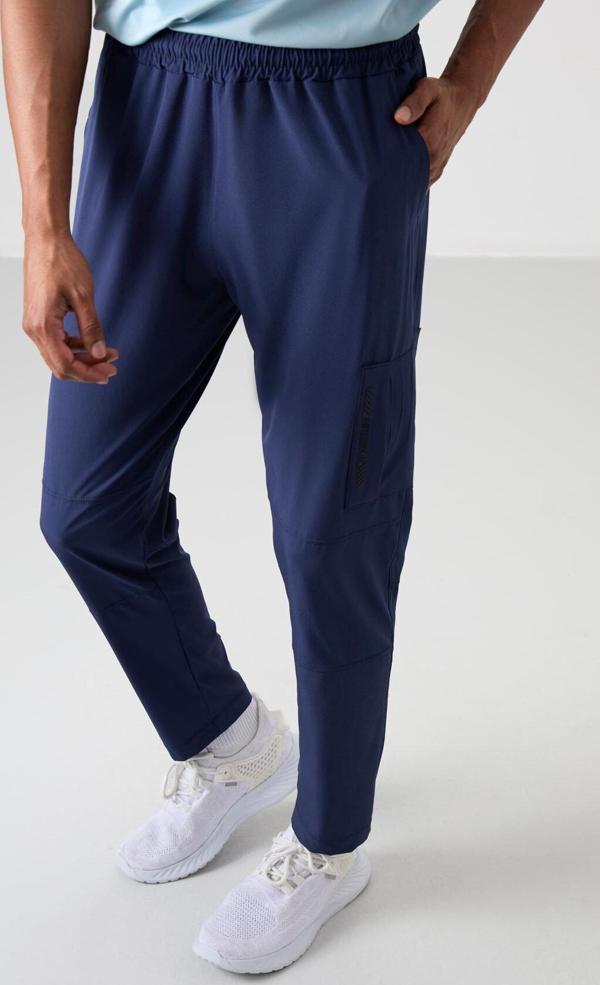 İndigo Polyester İnce Yumuşak Comfort Fit Erkek Eşofman Alt - 82120 - Image 1