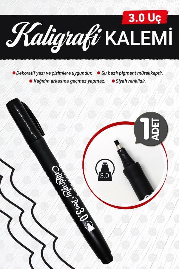 Artline Supreme Kaligrafi Kalemi 3.0 mm Siyah -Calligraphy pen-T1154 - Image 1