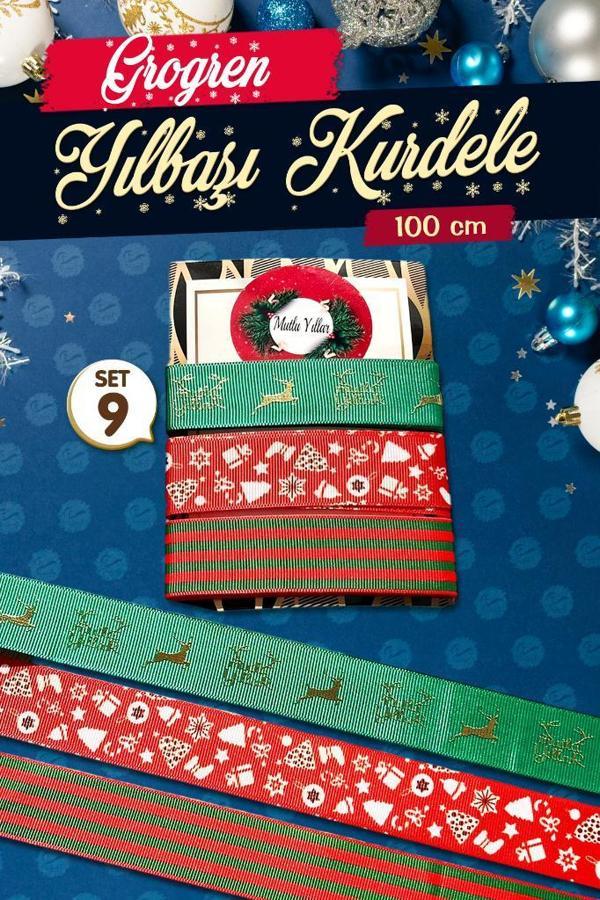 Yılbaşı Kurdele Seti 9 - Christmas Ribbon-T1120 - Image 1
