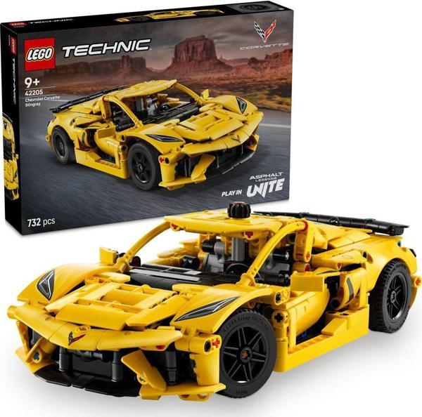 Lego ® Technic Chevrolet Corvette Stingray 42205 - 9+ Araba İçeren Oyuncak Yapım Seti (732 Parça) - Image 1