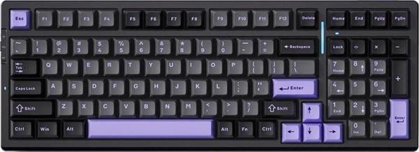 MCHOSE G98 Pro %98 RGB Kablosuz Hotswap Siyah – Mor Mekanik Gaming Klavye (MC-G98S-3) - Image 1