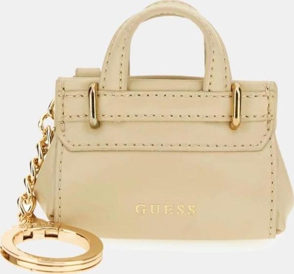 Guess Bej Deri Çanta Anahtarlık - Image 1