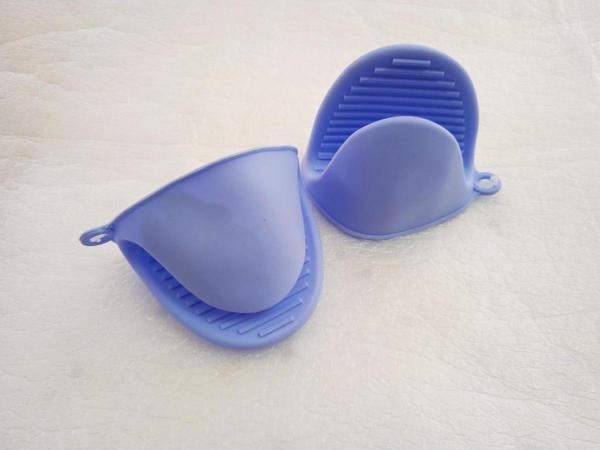 Silikon Fırın Eldiveni Kaymaz Mikrodalga Fırın Tencere Tepsi Mavi - Image 1