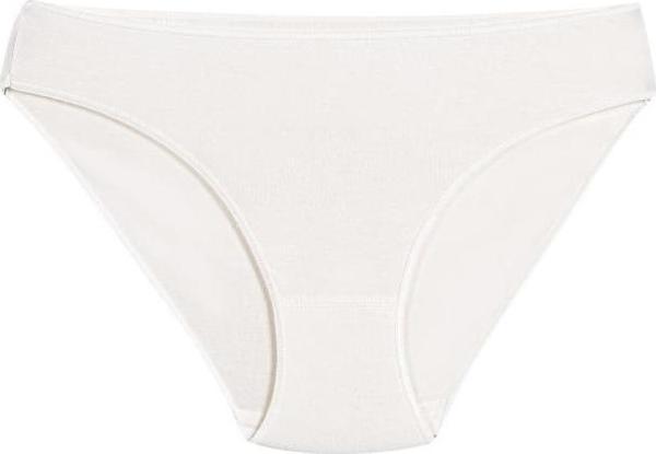 6 Adet Yıldız Bayan Bambu İz Yapmaz Bikini Külot Ekru 3962 - Image 1
