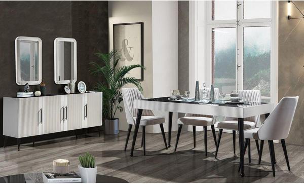 Mobilya Bazarı Asil %100 Mdf Yemek Odası Takımı - Image 1