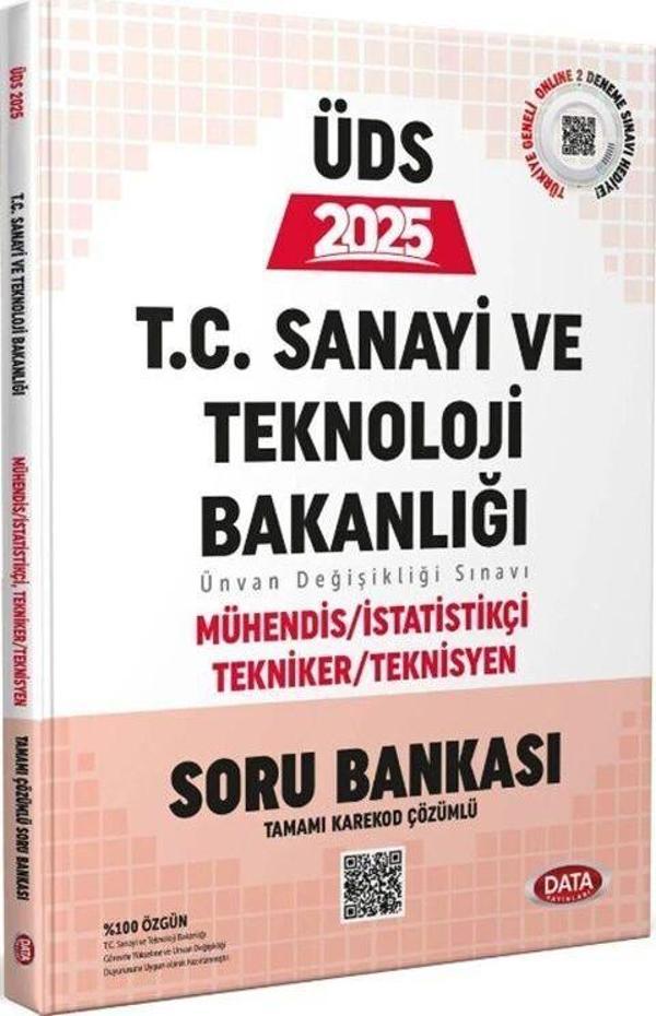 Data Yayınları 2025 ÜDS T.C. Sanayi ve Teknoloji Bakanlığı Mühendis İstatistik Tekniker Teknisyen Soru Bankası - Data Yayınları - Image 1