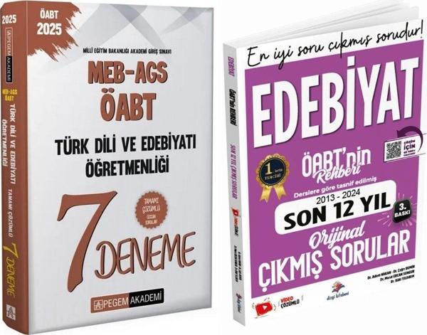 Pegem 2025 KPSS ÖABT Türk Dili ve EDebiyatı 7 Deneme ve Dizgi 2025 Edebiyat Son 12 Yıl Çıkmış Soru - Pegem Akademi Yayıncılık - Image 1