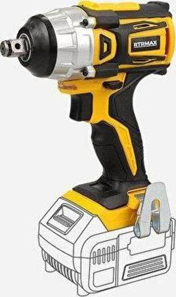 RTRMAX Rtx2028B Akülü Somun Sıkma Kömürsüz 1/2 250 Nm *Aküsüz Satılmaktadır* X-Lion - Image 1