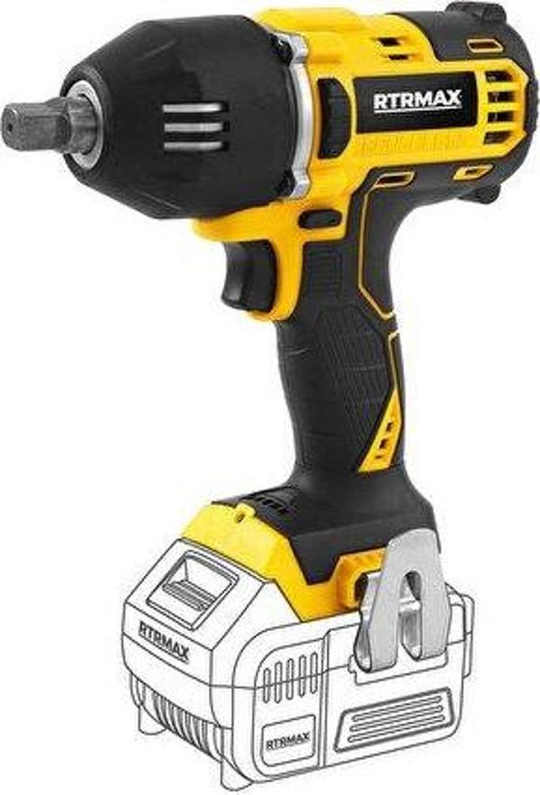 RTRMAX Rtx2029B Akülü Somun Sıkma Kömürsüz 1/2 400 Nm *Aküsüz Satılmaktadır* X-Lion - Image 1